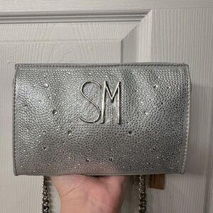 Steve Madden Rhinestone Silver Crossbody Bag